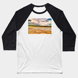 Beach & Dramatic Sky - Coastal Scenery - Freshwater East Baseball T-Shirt